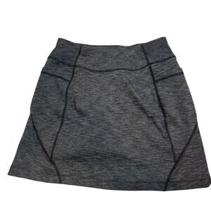 Athleta 2 in 1 Skort Heather Gray Skirt Shorts Pockets Tennis Pickleball Size XS